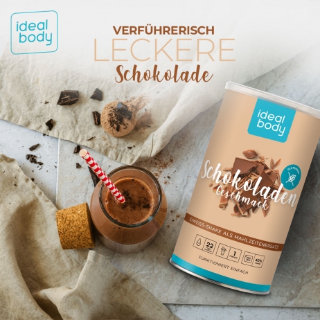 SCHOKOLADE IdealBody® Proteinshake-Pulver SCHOKOLADE IdealBody® Proteinshake-Pulver